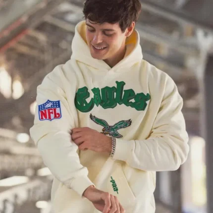 Philadelphia Eagles Cream Hoodie For Unisex