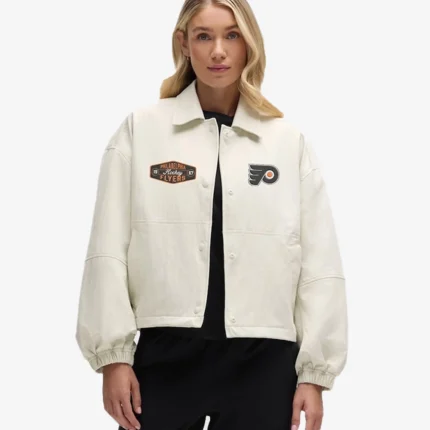 Unisex Philadelphia Flyers lululemon Coach’s Full-Button Cream Jacket