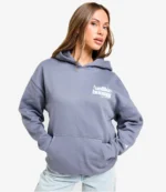 Women's Premium Unlike Humans Studio Overhead Blue Hoodie
