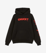 Unisex Primark Black Pullover Fleece Chucky Hoodie