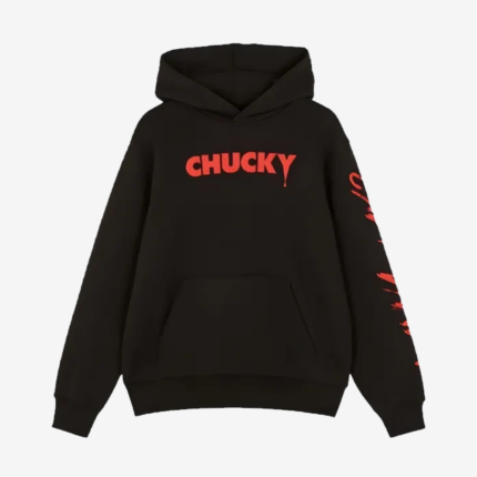 Unisex Primark Black Pullover Fleece Chucky Hoodie