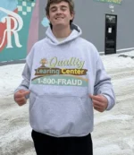 Quality Learning Center Grey Pullover Fleece Hoodie