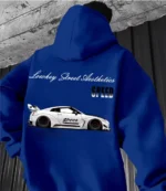 Unisex Racing Style Element Pattern Print Hoodie