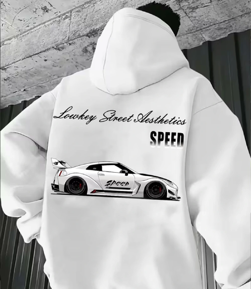 Racing Style Element Pattern Print Hoodie Unisex Racing Style Element Pattern Print Hoodie Multicolor