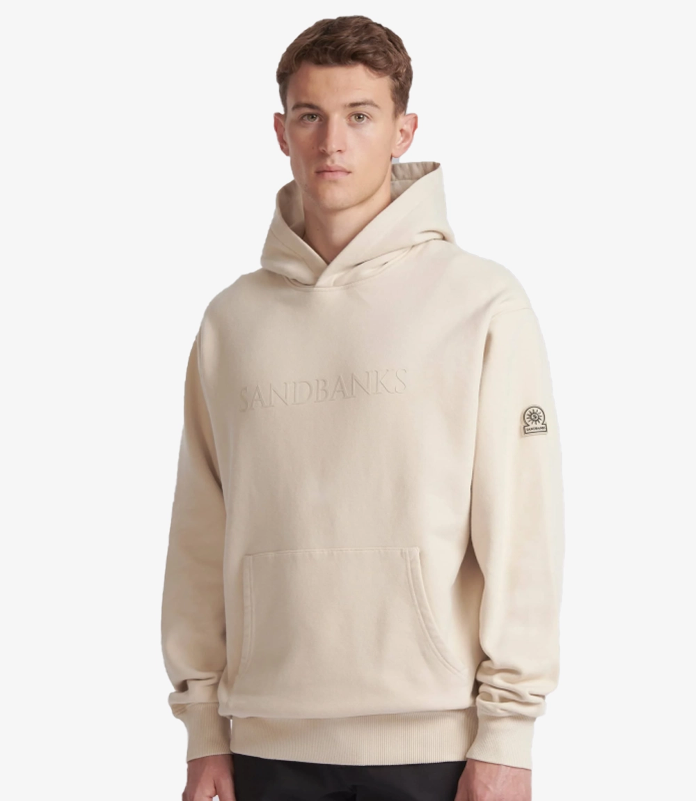 Sandbanks 3D Silicone Logo Hoodie Unisex Sandbanks 3D Silicone Logo Hoodie