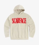 Unisex Scarface Chenille Patch Beige Hoodie
