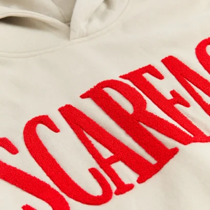 Scarface Chenille Patch Beige Hoodie