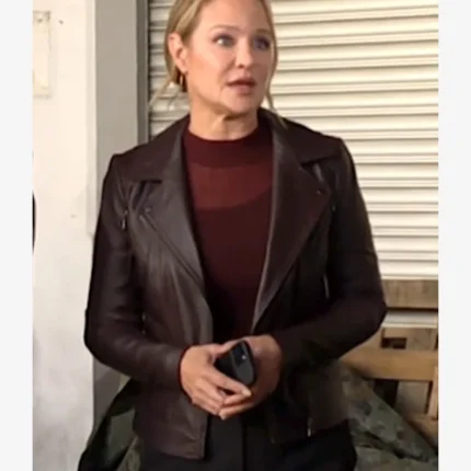 Unisex Sharon Case TV Series The Young and the Restless 2025 Sharon Collins Leather Jacket