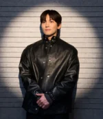 Unisex The Manipulated Park Tae-Jung Black Leather Jacket