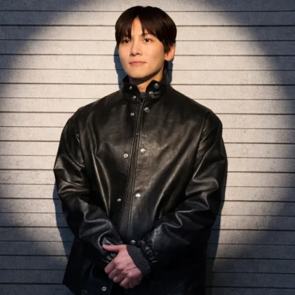 Unisex The Manipulated Park Tae-Jung Black Leather Jacket