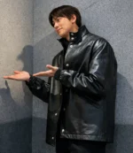 The Manipulated Park Tae-Jung Black Leather Jacket
