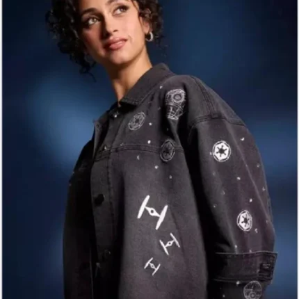 The Star Wars Darth Vader Rhinestone Black Denim Jacket