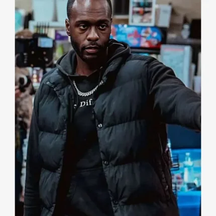 Tron Oscar Shaw 2026 Andrew C. English Jr. Black Puffer Vest For Unisex