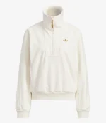Adidas SS26 Lunar New Year Halfzip Fleece Sweatshirt in Cream For Unisex