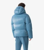 Andy Cohen New Years Eve 2026 Blue Mackage Puffer Jacket with Removable Hood For Unisex