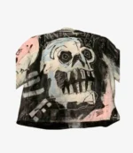 Lil Peep Benz Truck Never Say Die Hand-Painted Leather Jacket For Unisex