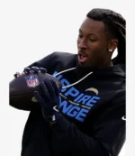 Los Angeles Chargers 2025 Inspire Change Opportunity Equity Freedom Justice Nike Sideline Pullover Hoodie in Black