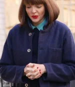 Madison Fortune Tv Series Elsbeth 2025 Nicole LaLiberte Blue Wool Jacket