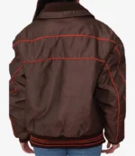 Palm Royale S02 Jason Canela Brown Puffer Jacket For Unisex