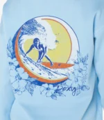 Roxy Wailea Graphic Blue Hoodie For Unisex