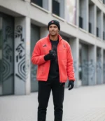 Winter Olympics 2026 Adidas Team Germany Red Sherpa Fleece Jacket For Unisex