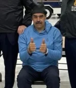 Unisex Venezuela President Nicolas Maduro Origin Blue Pullover Hoodie in Fleece