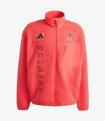 Unisex Winter Olympics 2026 Adidas Team Germany Red Sherpa Fleece Jacket