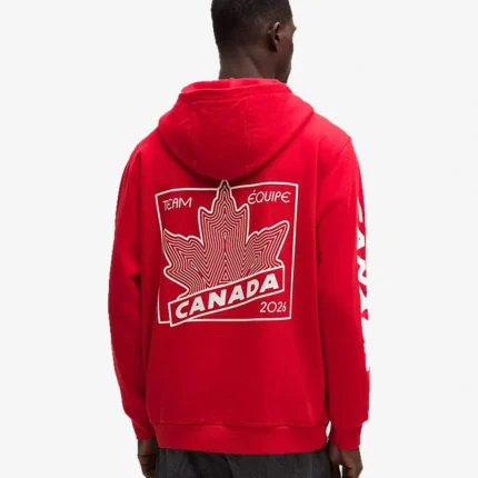 Winter Olympics 2026 lululemon Team Canada Red Pullover Fleece Hoodie