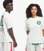 Unisex 2026 Adidas White Basketball Crest T-Shirt