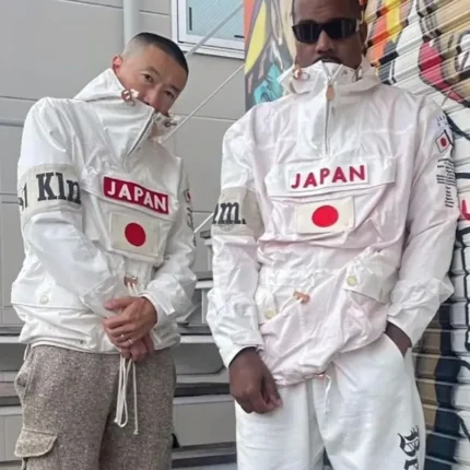 Unisex BEAMS x Polo Ralph Lauren Japan White Anorak Jacket