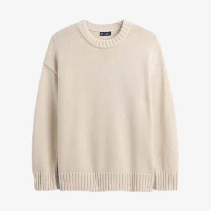 Gap Cotton Oversized Black Beige Sweater