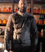 Unisex Jason Statham The Beekeeper 2 Adam Clay Beige Quilted Jacket