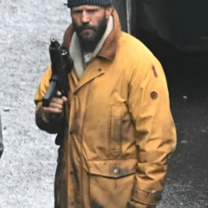 Unisex Jason Statham The Beekeeper 2 Movie Adam Clay Mustard Yellow Jacket