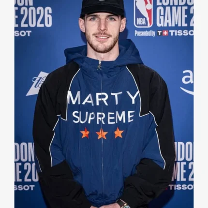 Marty Supreme Declan Rice Blue Hooded Jacket For Unisex