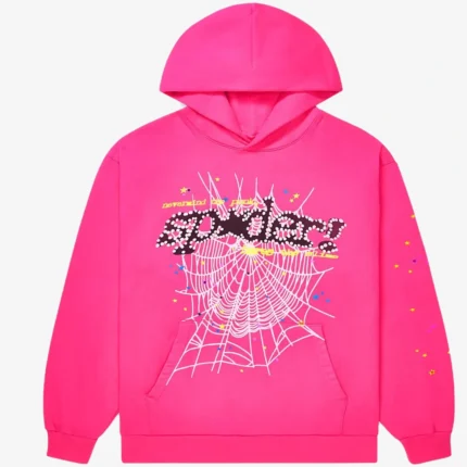Unisex Sp5der Pink V2 Pink Hoodie