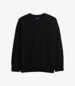 Gap Cotton Oversized Black & Beige Sweater For Womens