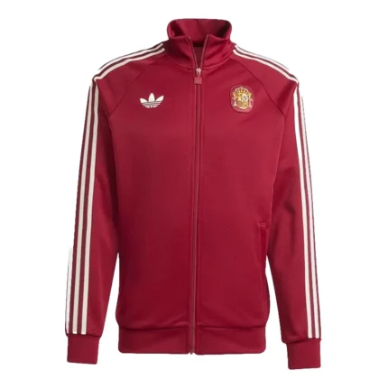 Unisex 2026 Adidas Spain World Cup Maroon Track Jacket