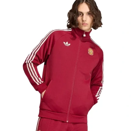 2026 Adidas Spain World Cup Maroon Track Jacket