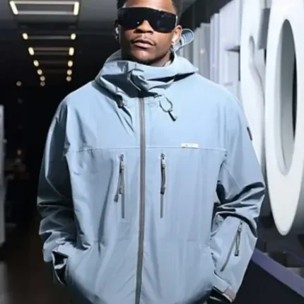 2026 Denver Nuggets Vs Minnesota TImberwolves Anthony Edwards Blue Technical Jacket