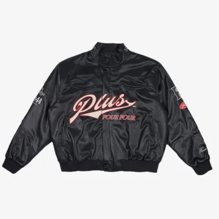Unisex +44 Austin 2025 Rodeo Moto Black Leather Jacket