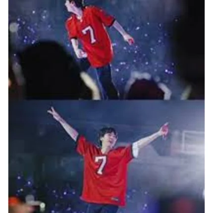 BTS Jin Tampa Buccaneers Red Jersey