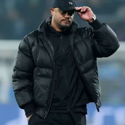 Unisex Champions League Vincent Kompany Black Puffer Jacket
