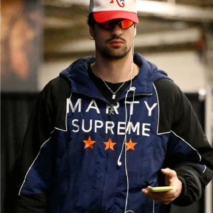 Deni Avdija Marty Supreme Blue Hooded Jacket For Men & Women