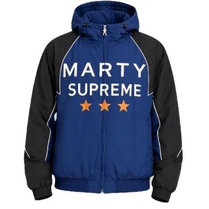 Deni Avdija Marty Supreme Blue Hooded Jacket