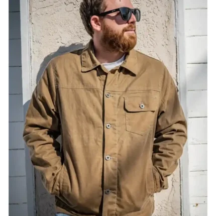 Flannel Lined Flint And Tinder Waxed Trucker Jacket