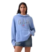 Gap 2026 Americana Logo Oversized Fleece Pullover Hoodie For Unisex