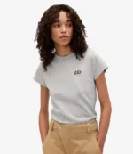 Unisex Gap x Victoria Beckham Grey & White Logo T-Shirt