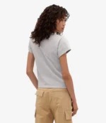 Gap x Victoria Beckham Grey & White Logo T-Shirt