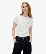 Gap x Victoria Beckham Grey & White Logo T-Shirt For Men & Women