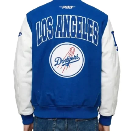 Los Angeles Dodgers City Arch Blue and White Varsity Jacket